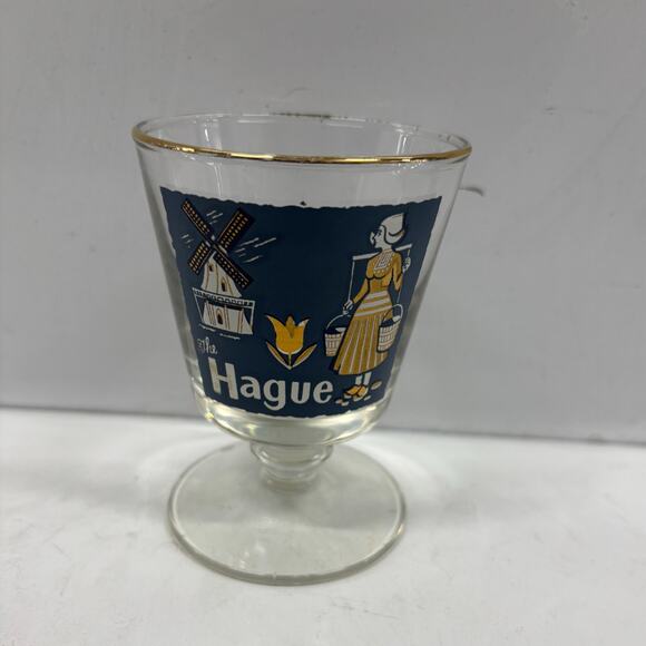 Vintage 1950s Libbey Cities of the World Footed Glasses -- Set of 3 - Picture 3 of 8